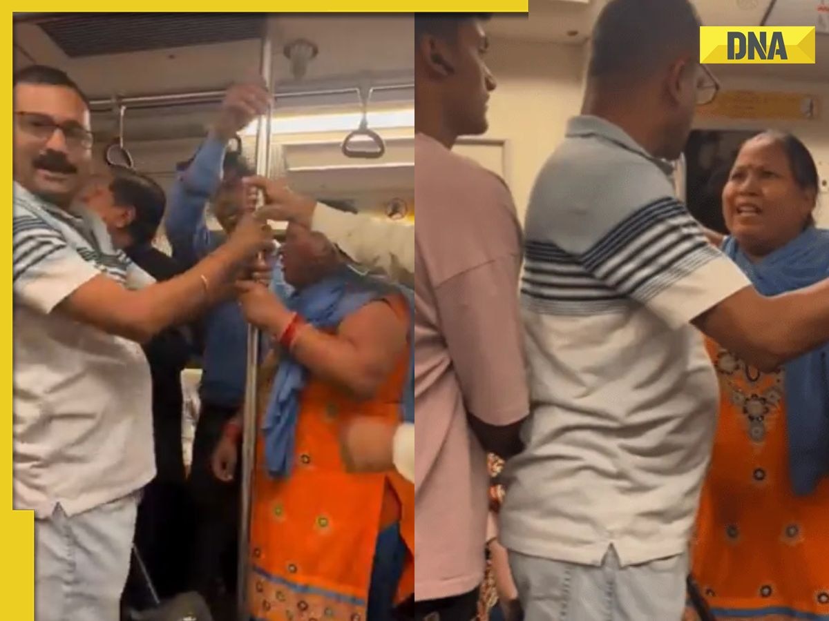 Watch: Viral video shows heated argument between passengers in Delhi metro 