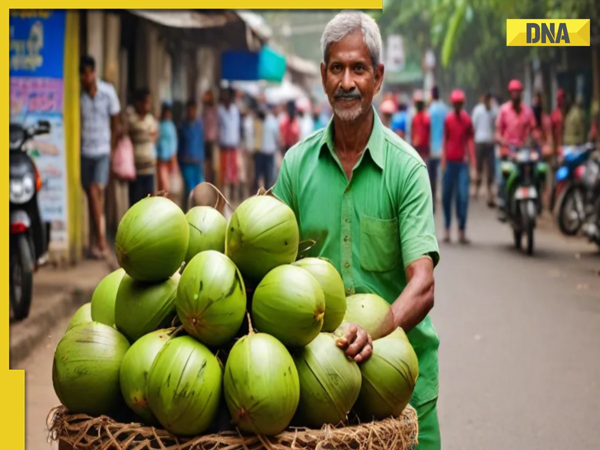 Bengaluru coconut vendor's viral ad challenges Zepto, Blinkit prices, netizen says 'let him cook'