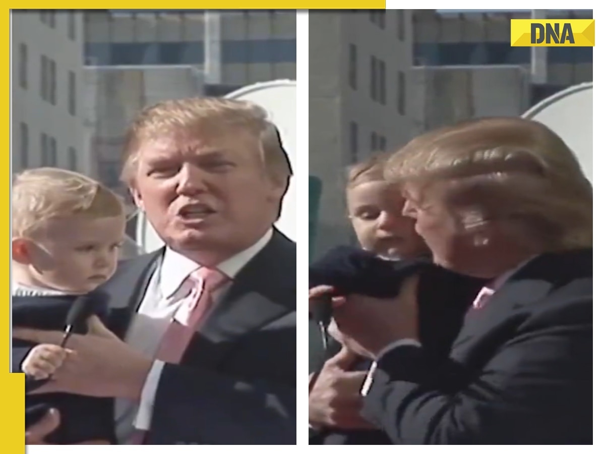 'He's vicious, he's violent': Throwback video captures Donald Trump holding youngest son Barron Trump in his arms, WATCH