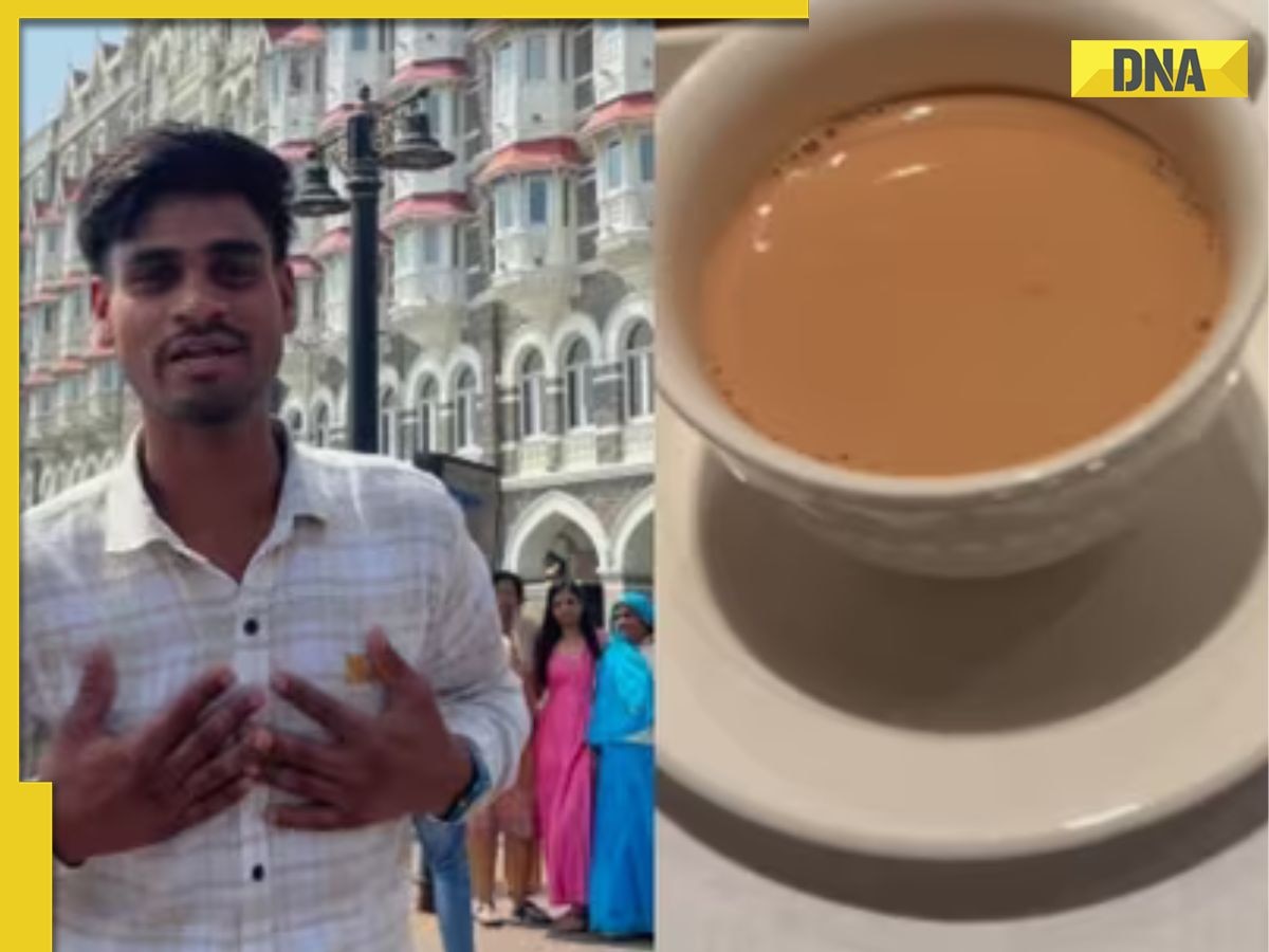WATCH: Middle-class man sips 'bom Hi -high' tea for Rs 2124 at Mumbai Taj Hotel, netizens say 'Inspiring to see...'