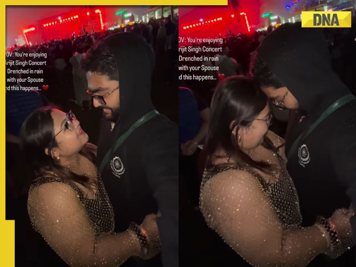 Viral video shows couple's romantic moment at Arijit Singh's concert, netizens say 'moment hai bhai moment'