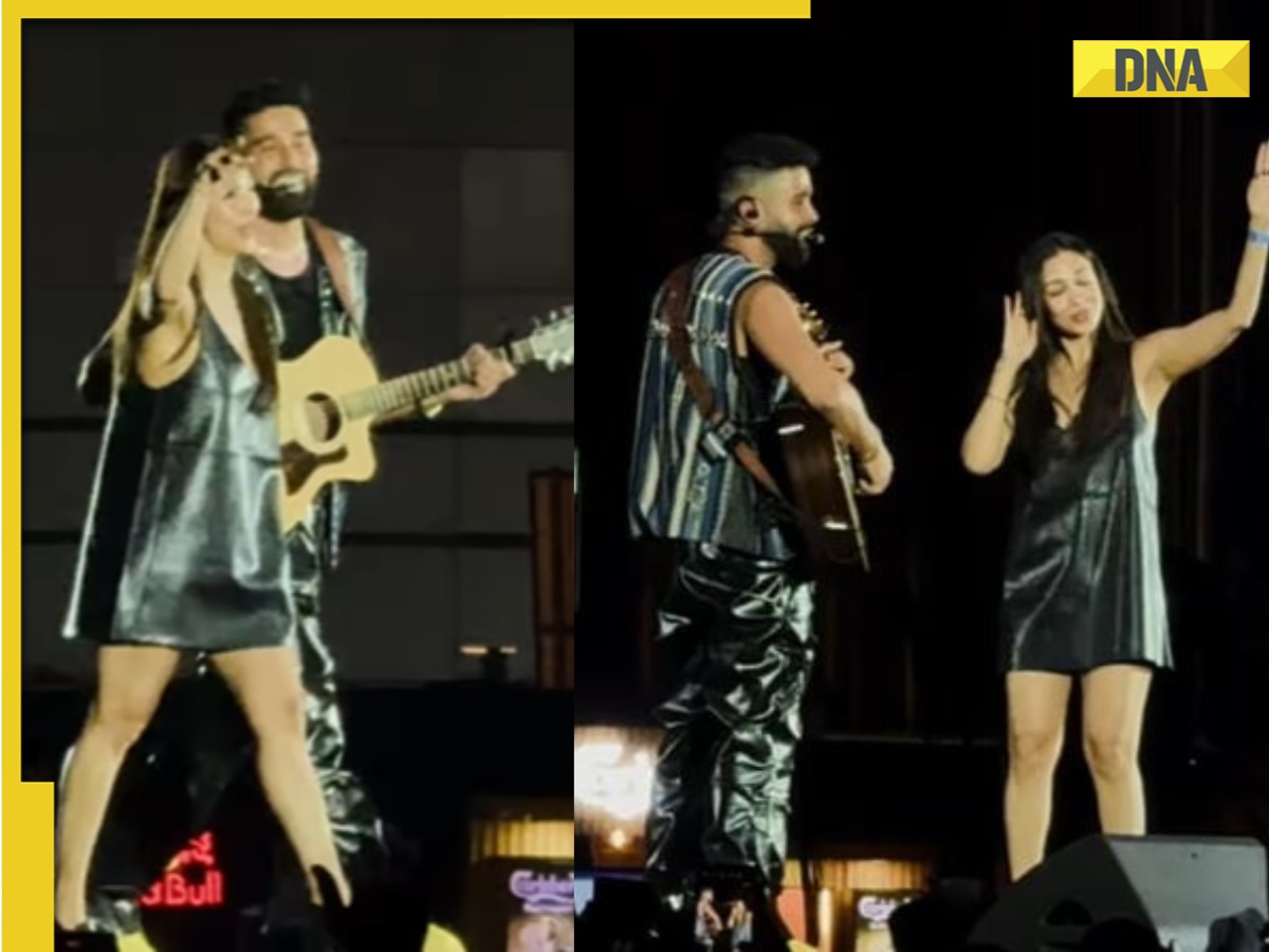 'Plastic pehen liya': Malaika Arora grooves with AP Dhillon in little black dress, netizens react