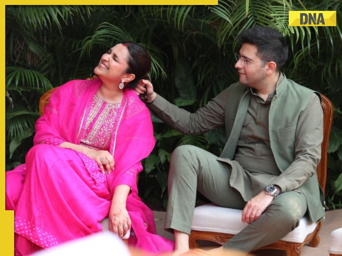 'Humari shadi achchi chal rahi...': Raghav Chadha, Parineeti Chopra make first appearance after marriage, WATCH 