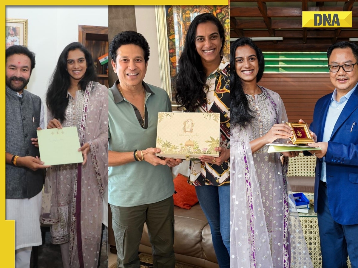 PV Sindhu, fiance Venkata Datta Sai invite Sachin Tendulkar, ministers for their wedding, see pics here