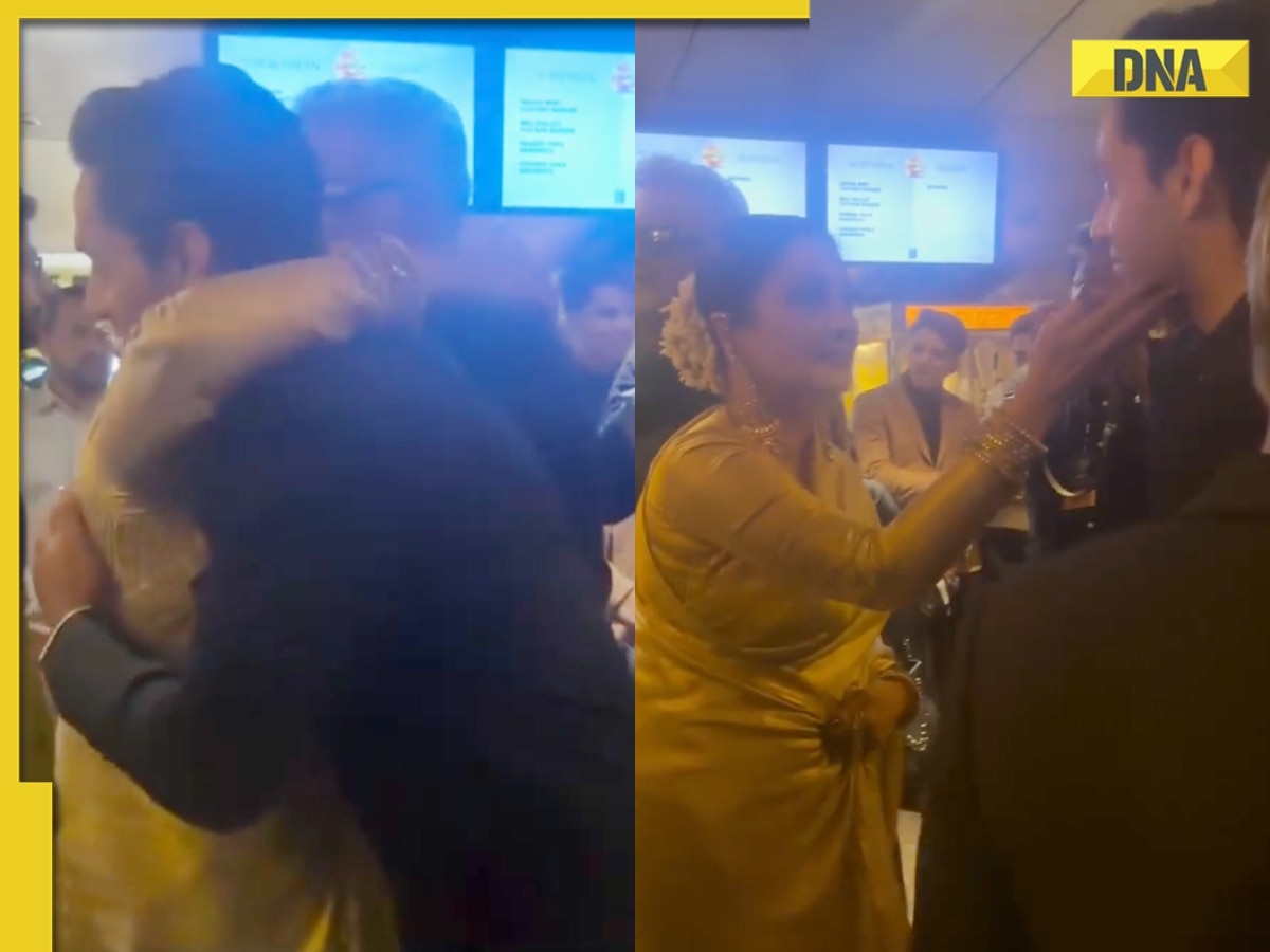 Watch: Rekha gets emotional after meeting Amitabh Bachchan's grandson Agastya Nanda, hugs him in viral video