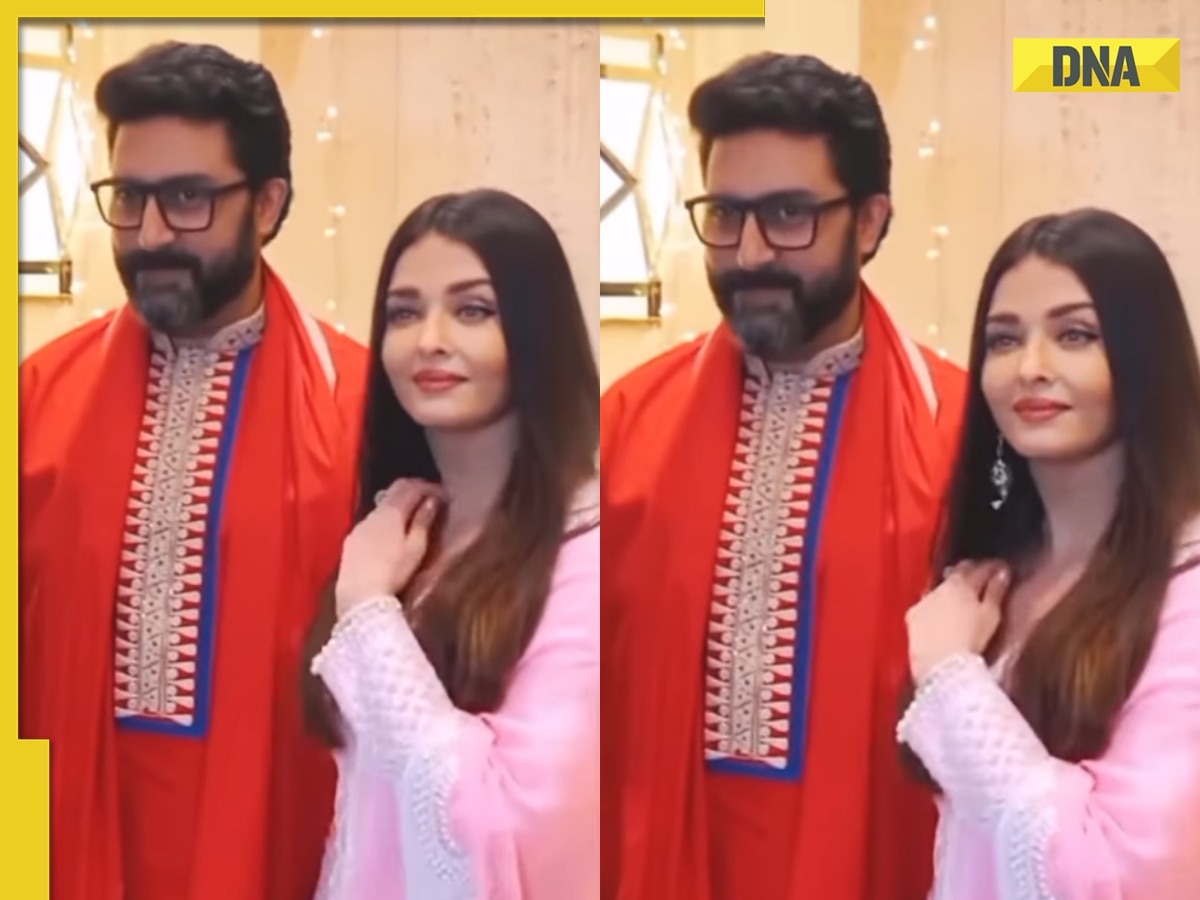 Watch: Jaya Bachchan watches on as Aishwarya Rai, Abhishek Bachchan pose together in throwback viral video