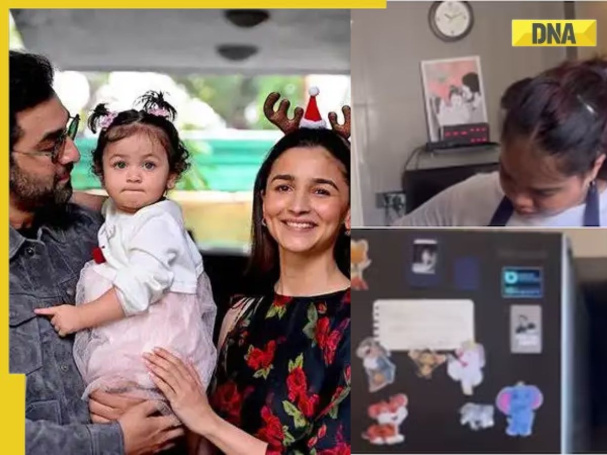 Step inside 'simple' kitchen of Ranbir Kapoor-Alia Bhatt in Rs 35 crore home, has fridge magnets, portrait with Raha