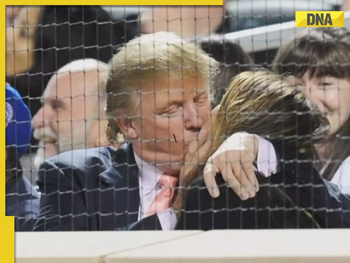 President elect Donald Trump and wife Melania's unexpected kiss steals spotlight at baseball game, pics go viral
