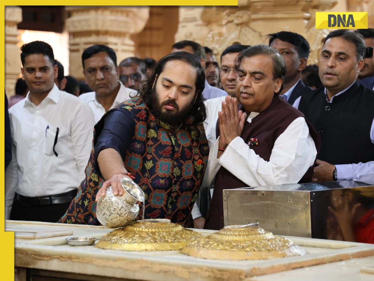 Mukesh Ambani, Anant Ambani offer prayers at Somnath Mahadev temple in Gujarat; video goes viral