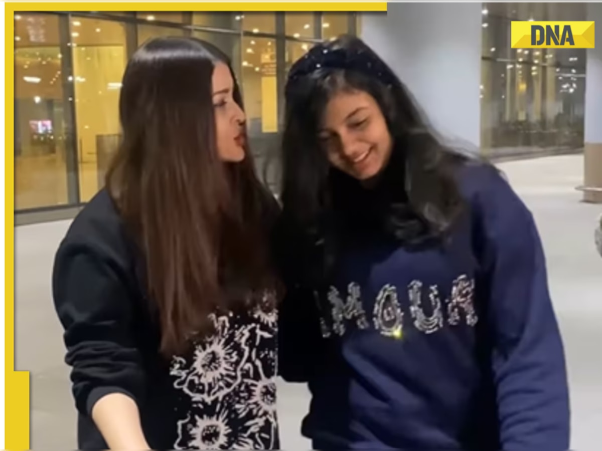 Aishwarya Rai Bachchan faces criticism after she expresses concern as Aaradhya Bachchan jumps at airport: Watch 