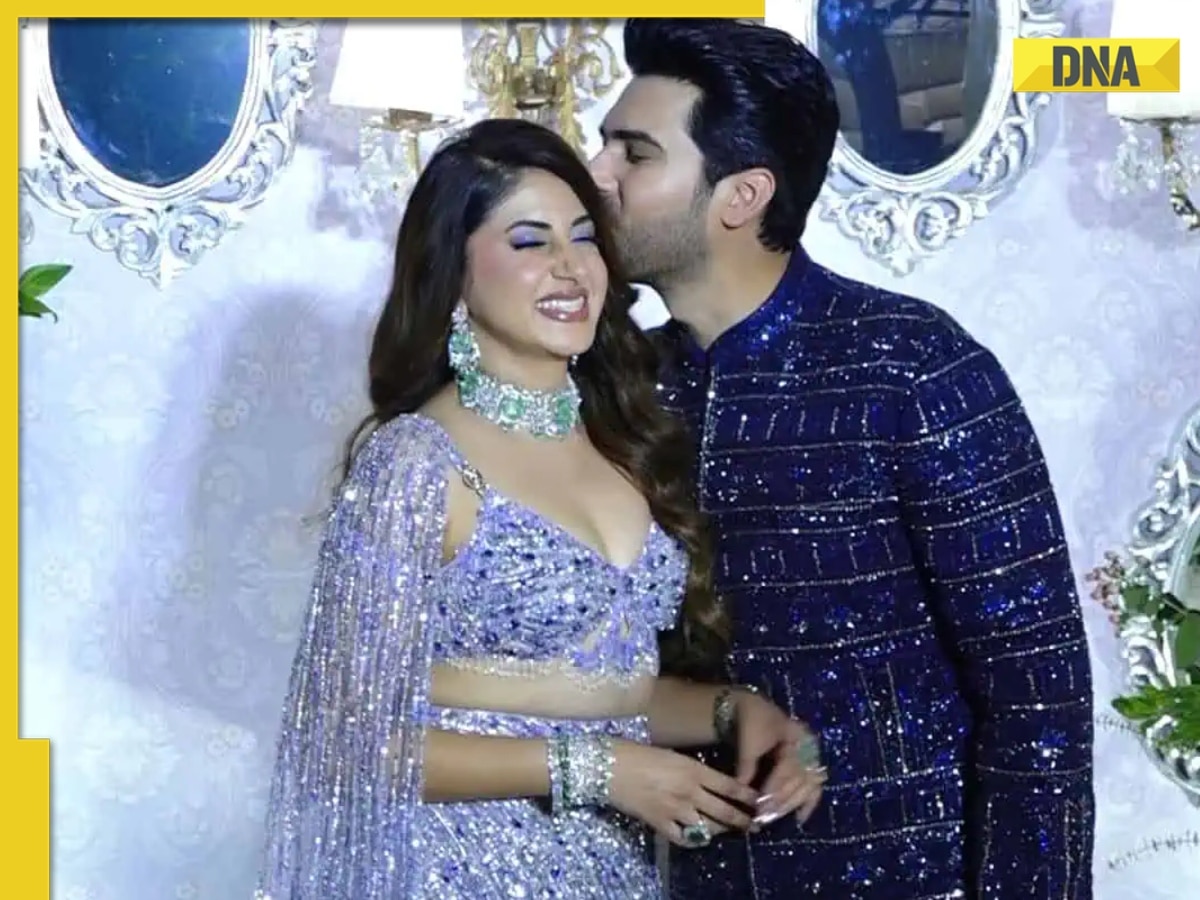 Armaan Malik plants sweet kiss on wife Aashna Shroff at their lavish wedding party, photos go viral