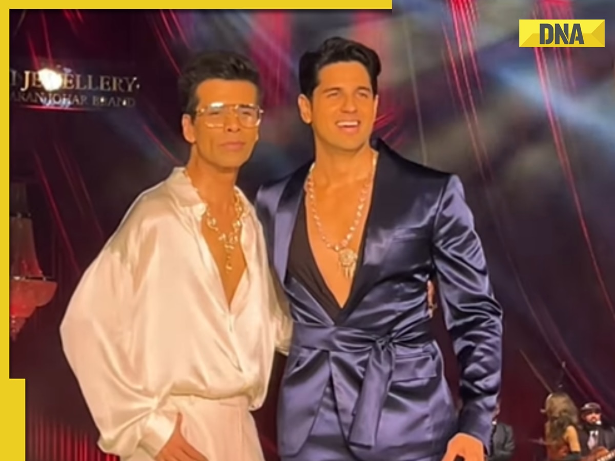 Watch: Karan Johar’s drastic weight loss takes centre stage as he slays the runway with Sidharth Malhotra in Mumbai
