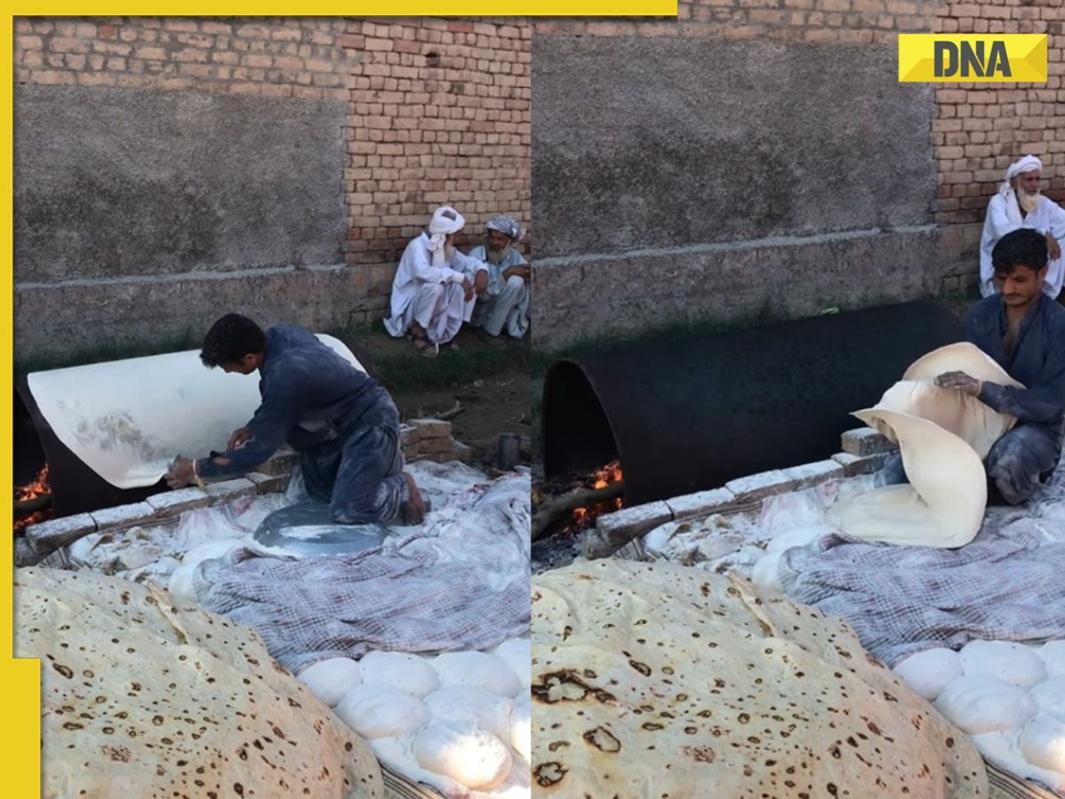 Viral video of 12-foot roti leaves internet amused, social media says khana hai ya...