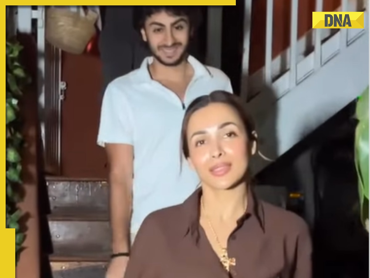 Malaika Arora's son Arhaan Khan mimics her walk as paparazzi click them; watch