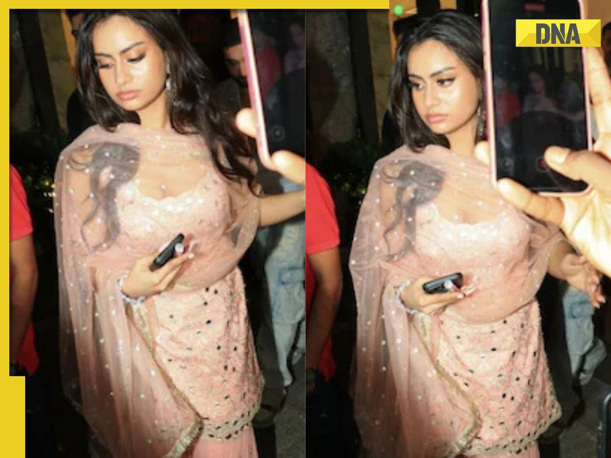 Nysa Devgan’s pink mirror work sharara set is perfect for wedding season, it costs Rs....