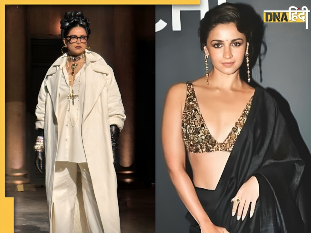 Sabyasachi 25th Runway Show: Alia Bhatt ने ब्लैक साड़ी में ढाया कहर, स्टेज पर दिखा Deepika का धांसू अंदाज