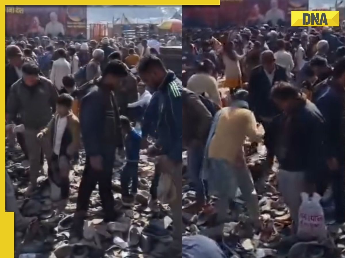 Mahakumbh 2025 Search for slippers in sea of footwear goes viral, user