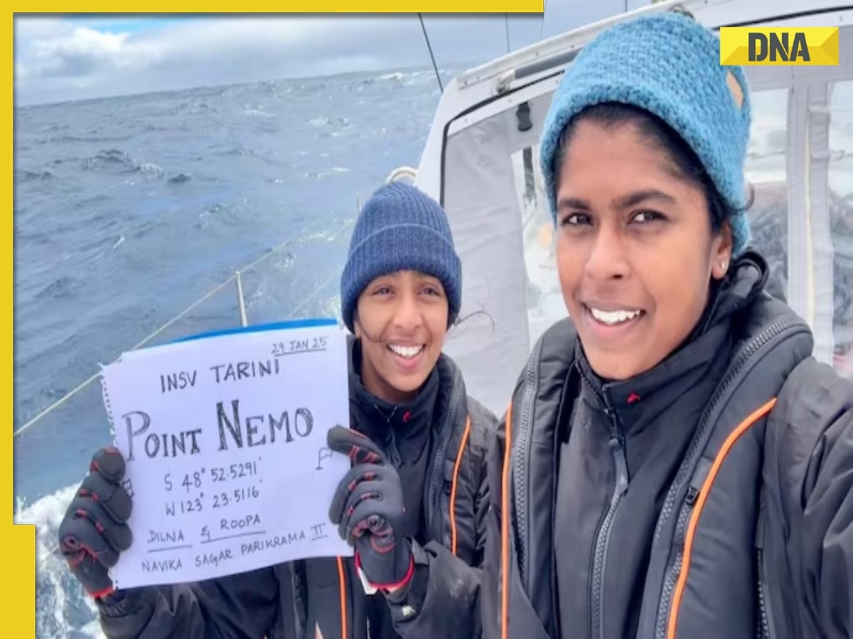Meet Dilna K and Roopa A, Indian Navy women officers who crossed Earth's most isolated spot, located in...