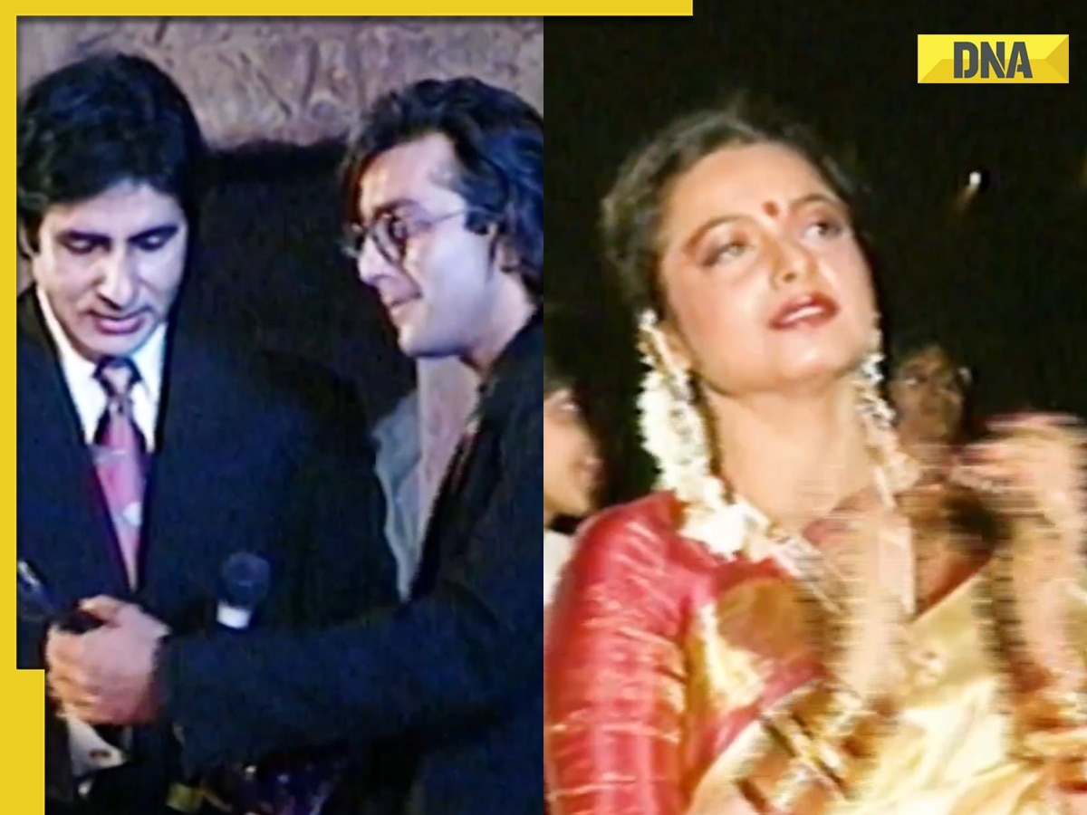 Rekha cheers for Amitabh Bachchan as he wins Best Actor, Big B shares award with Aamir Khan, Sanjay Dutt - Viral video