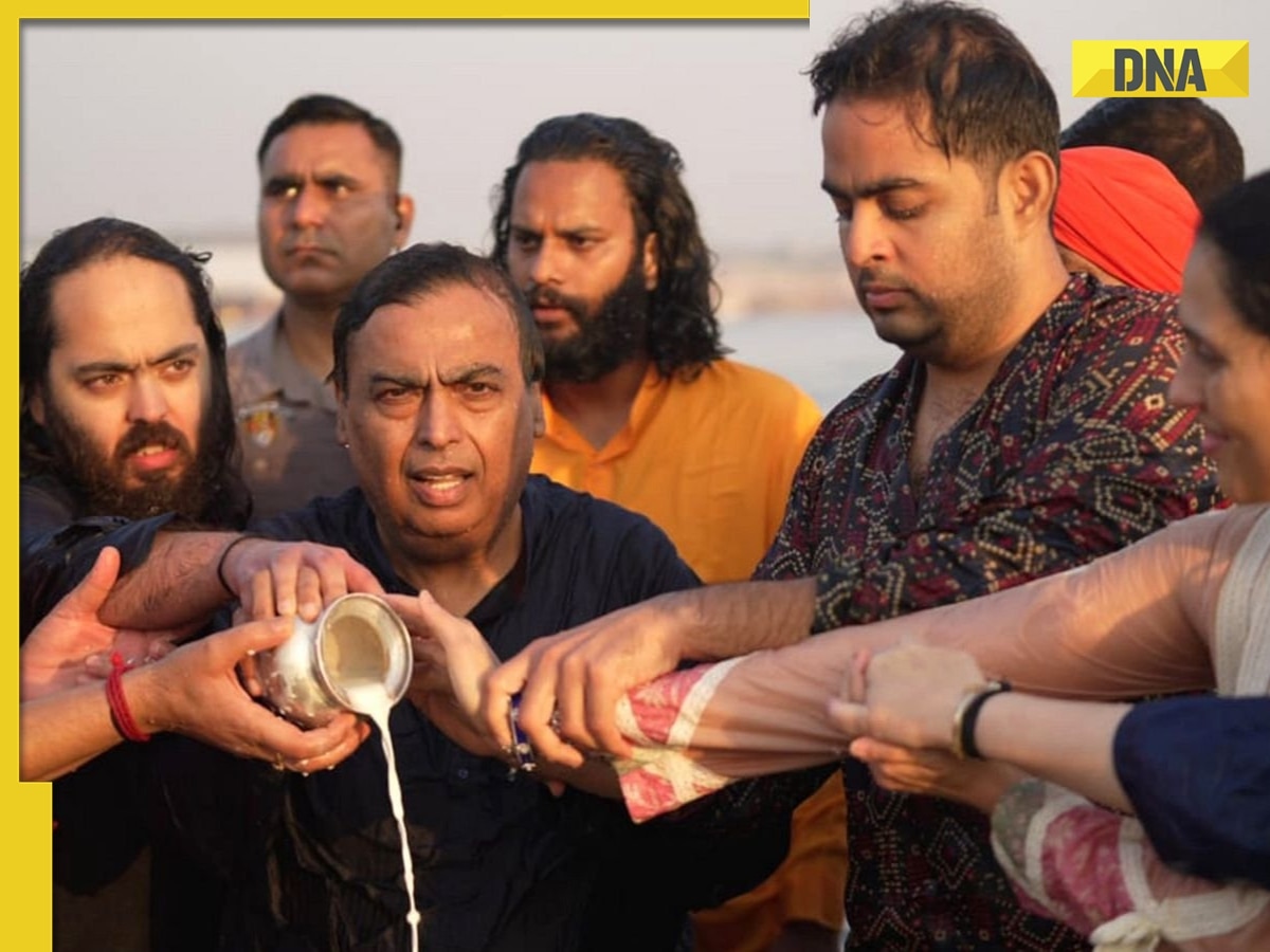 Mahakumbh 2025: Mukesh Ambani, Anant Ambani, Radhika Merchant and others take holy dip at Triveni Sangam, WATCH