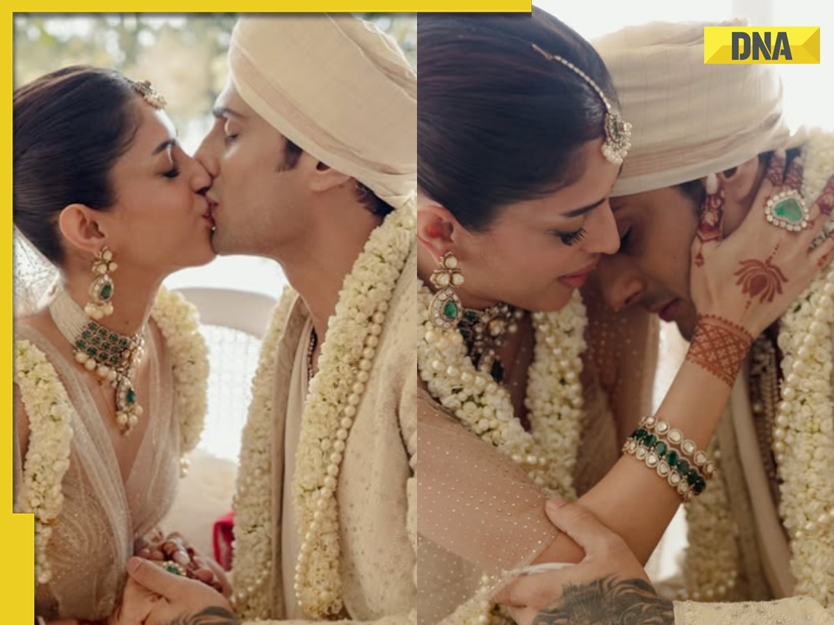 Prateik Babbar shares passionate kiss with Priya Banerjee in dreamy wedding photos