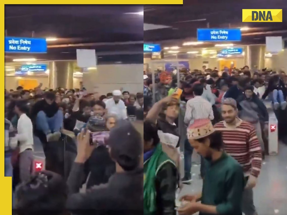 Passengers jump over AFC gate at Delhi's metro station in viral video; DMRC issues clarification, calls it...