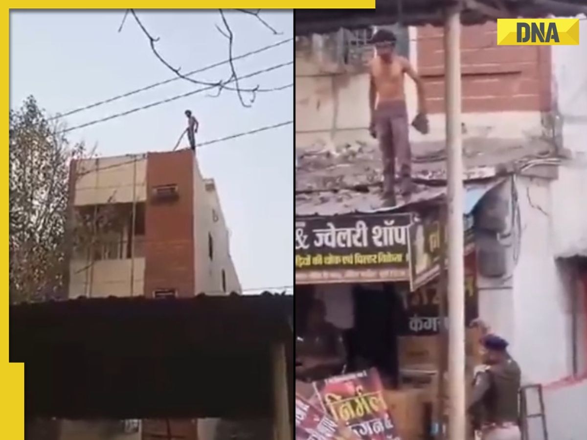 Man survives electrocution after jumping off building, attacks police with bricks, video goes viral