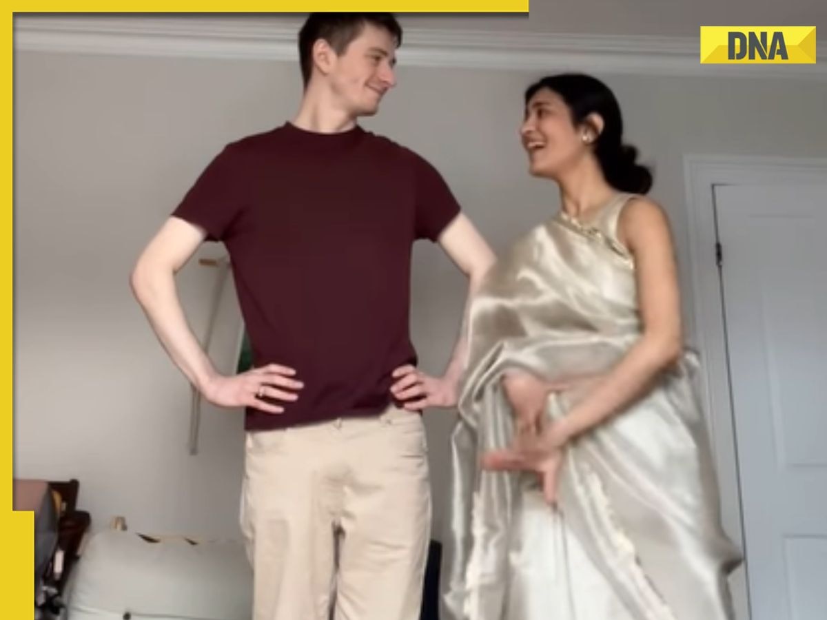Woman dances with husband on Aishwarya Rai, Abhishek Bachchan's iconic song 'Tere Bina' from Guru, watch viral video