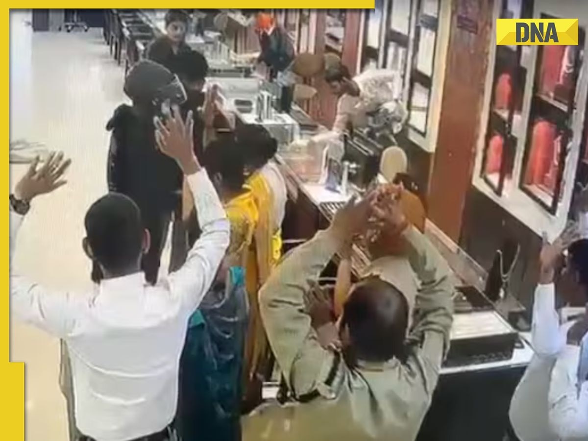 Tanishq showroom robbery: Rs 25 lakh jewellery looted, customers held at gunpoint; shocking CCTV footage surfaces