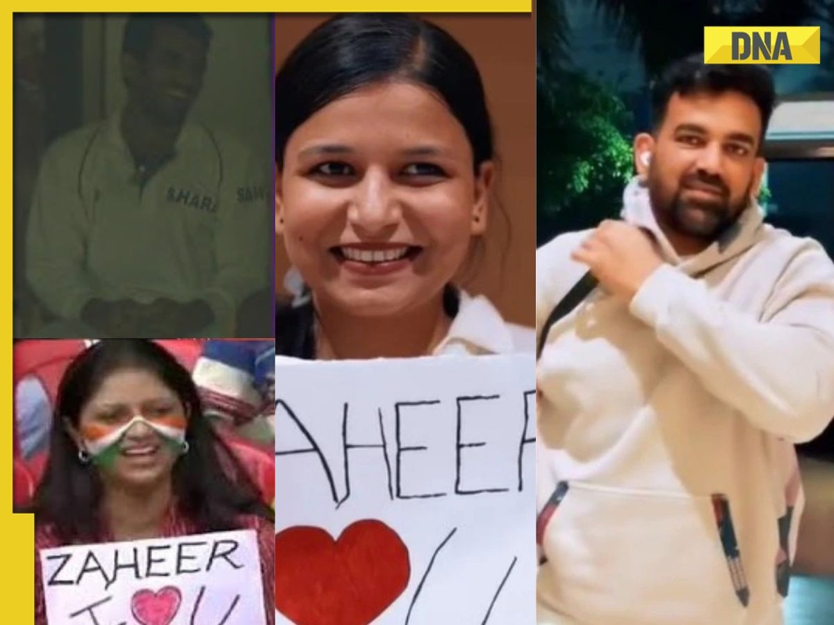 Watch: Fan who proposed Zaheer Khan during live cricket match returns with another proposal after 20 years, video goes viral