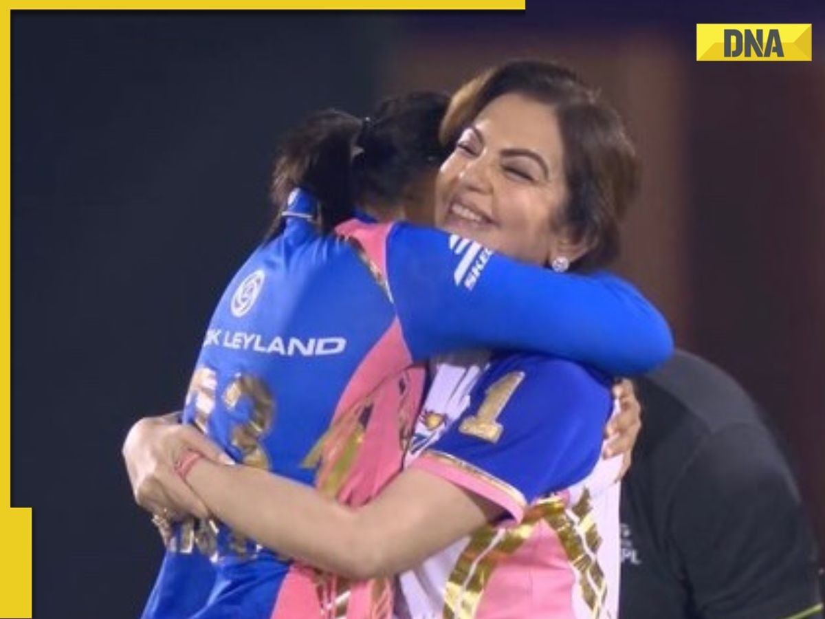 Harmanpreet Kaur hugs Nita Ambani as MI lifts WPL trophy, viral moment steals the show