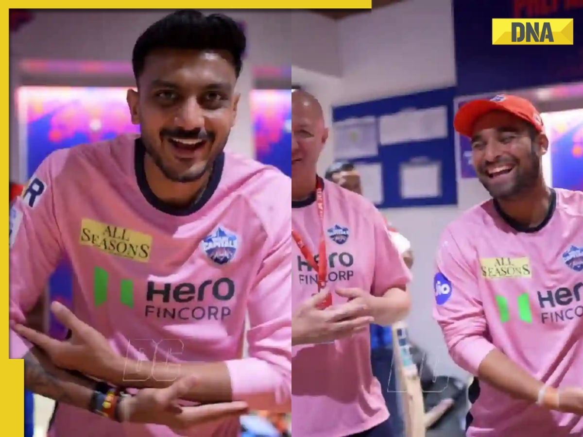 Watch: Axar Patel-led Delhi Capitals wish KL Rahul, Athiya Shetty with special dressing room tribute post thriller against LSG