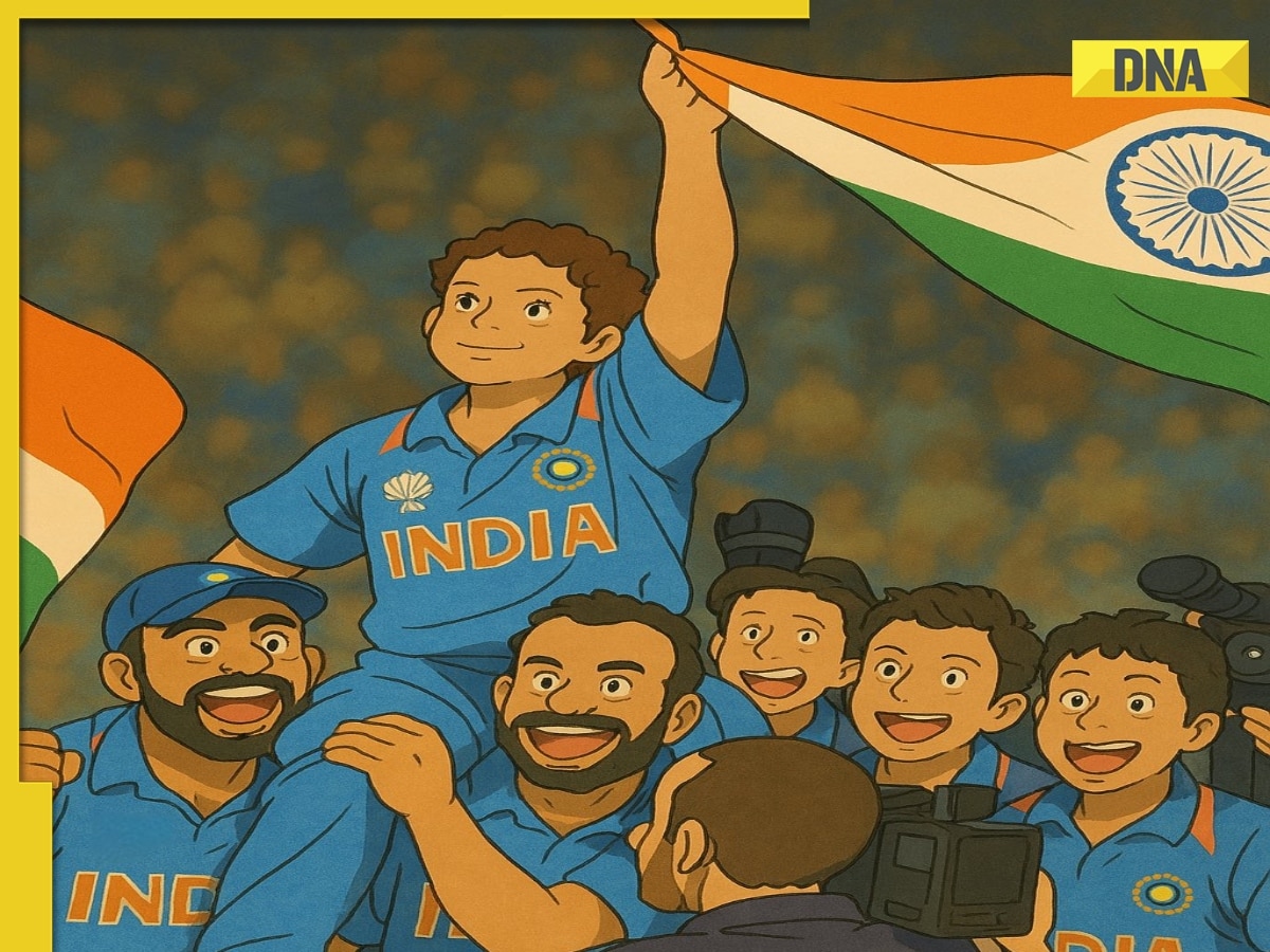 Sachin Tendulkar joins viral Ghibli-style AI trend, brings 2011 World Cup glory to life, check post here