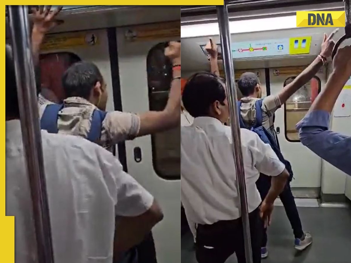 Viral video: Delhi metro passenger breaks into impromptu dance while singing 'Radhe Radhe', netizens say...