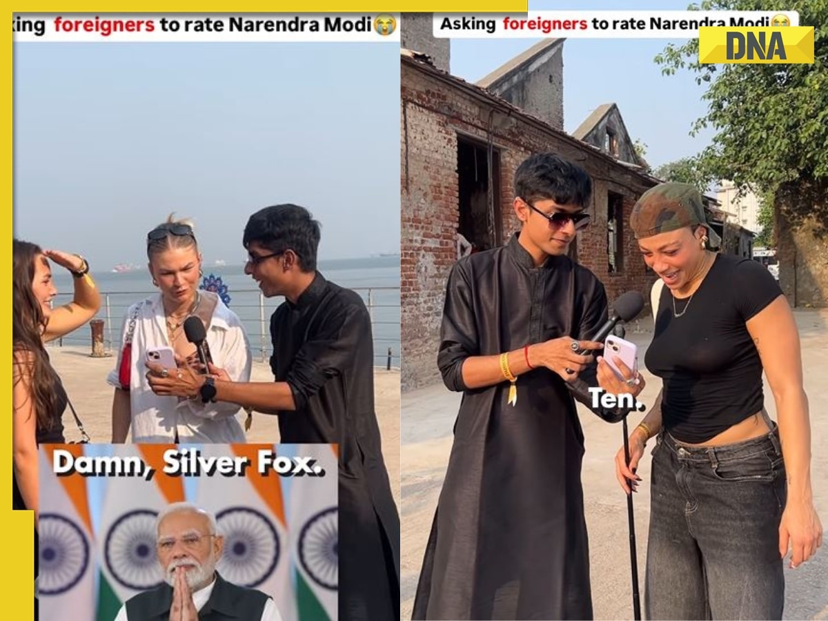 ‘Handsome, silver fox’: Influencer asks foreigners to rate PM Modi on scale of 10, their reaction will make you smile!