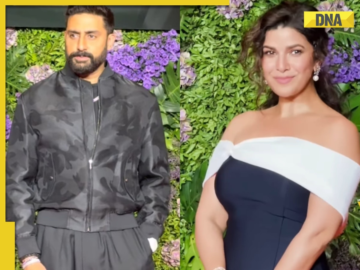 Watch: Abhishek Bachchan and Nimrat Kaur twin in black at Maddock's 20-year celebration, video goes viral