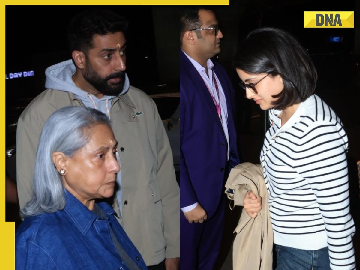Abhishek Bachchan flies out of Mumbai with mom Jaya Bachchan, niece Navya Nanda; fans ask 'where is Aishwarya, Aaradhya'