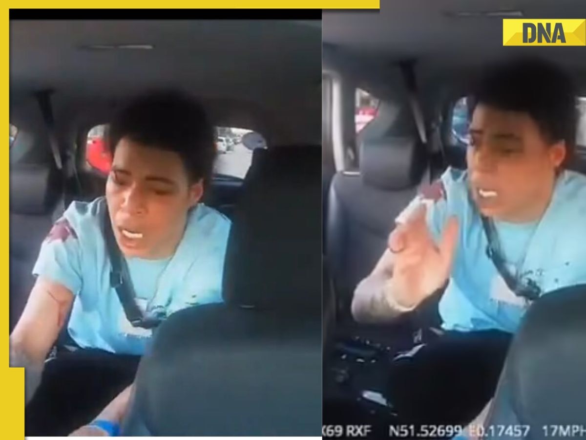 Viral video: Taxi driver picks passenger seriously involved in knife fight in London 