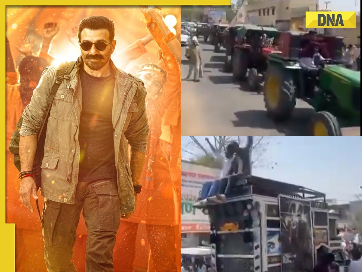 Viral video: Sunny Deol fans travel in trucks, tractors to watch Jaat in Haryana