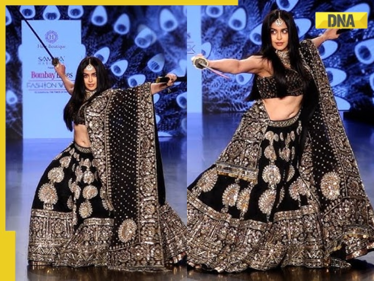 Adah Sharma gives 'powerful' twist to fashion week, walks the ramp with sword in hand, video goes viral