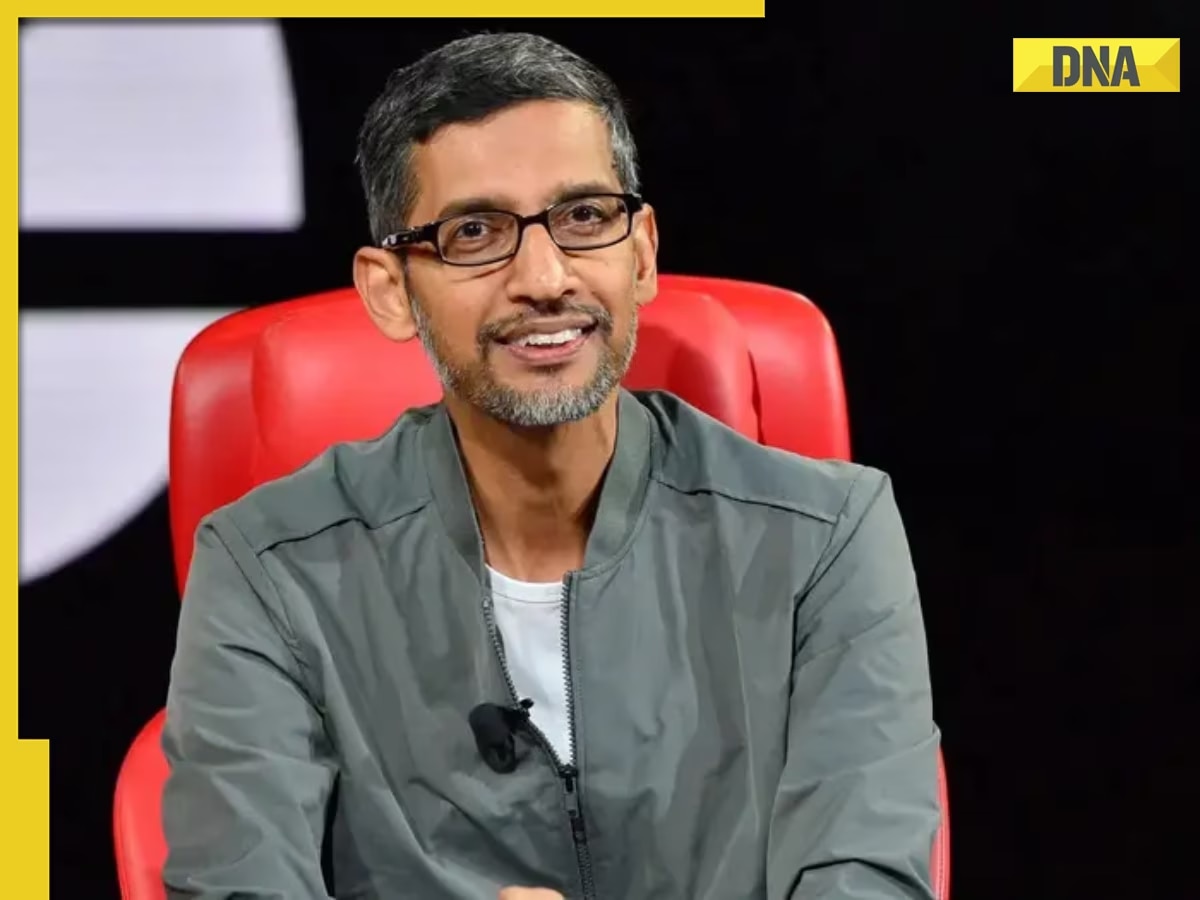 Sundar Pichai reacts as Google DeepMind CEO Demis Hassabis makes it to TIME's 100 Most Influential People list