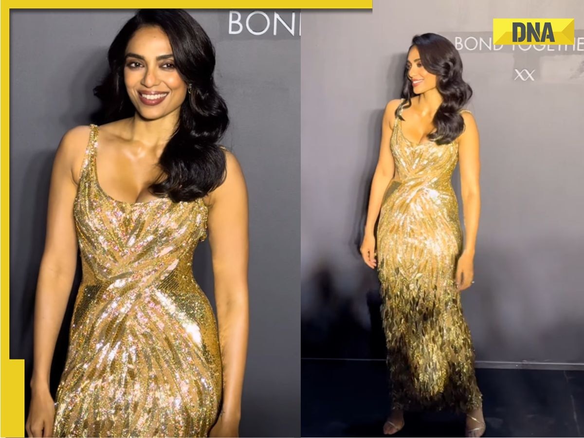 Sobhita Dhulipala dazzles in Rahul Mishra’s golden gown that took 1600 hours to create