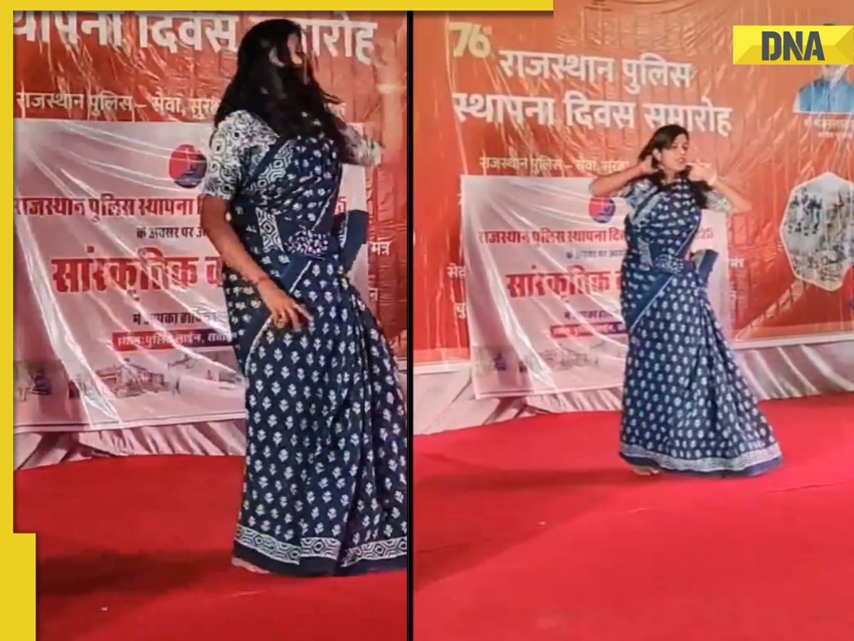 Viral video: Woman cop dances to Rajesh Khanna's famous song at an event in Rajasthan, garners praise for energetic performance 