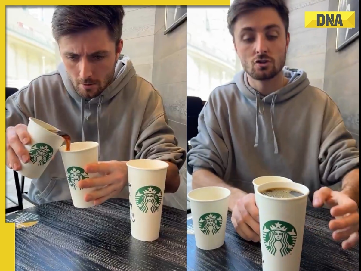Viral video: Man shows how Starbucks offers same quantity of coffee in different sizes, netizens react