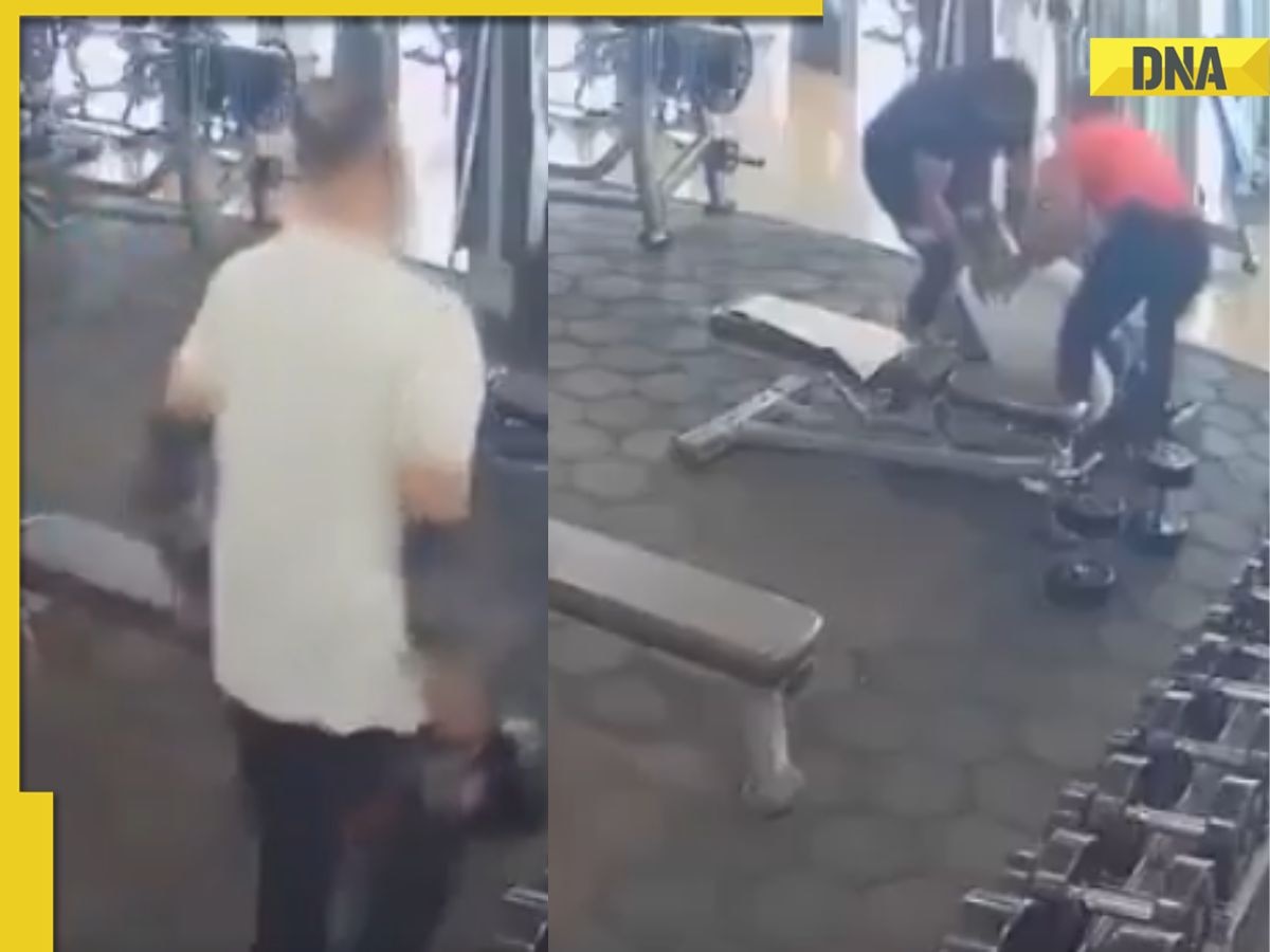 Viral Video: Man suddenly collapses, dies, while working at gym from suspected heart attack in MP's Jabalpur