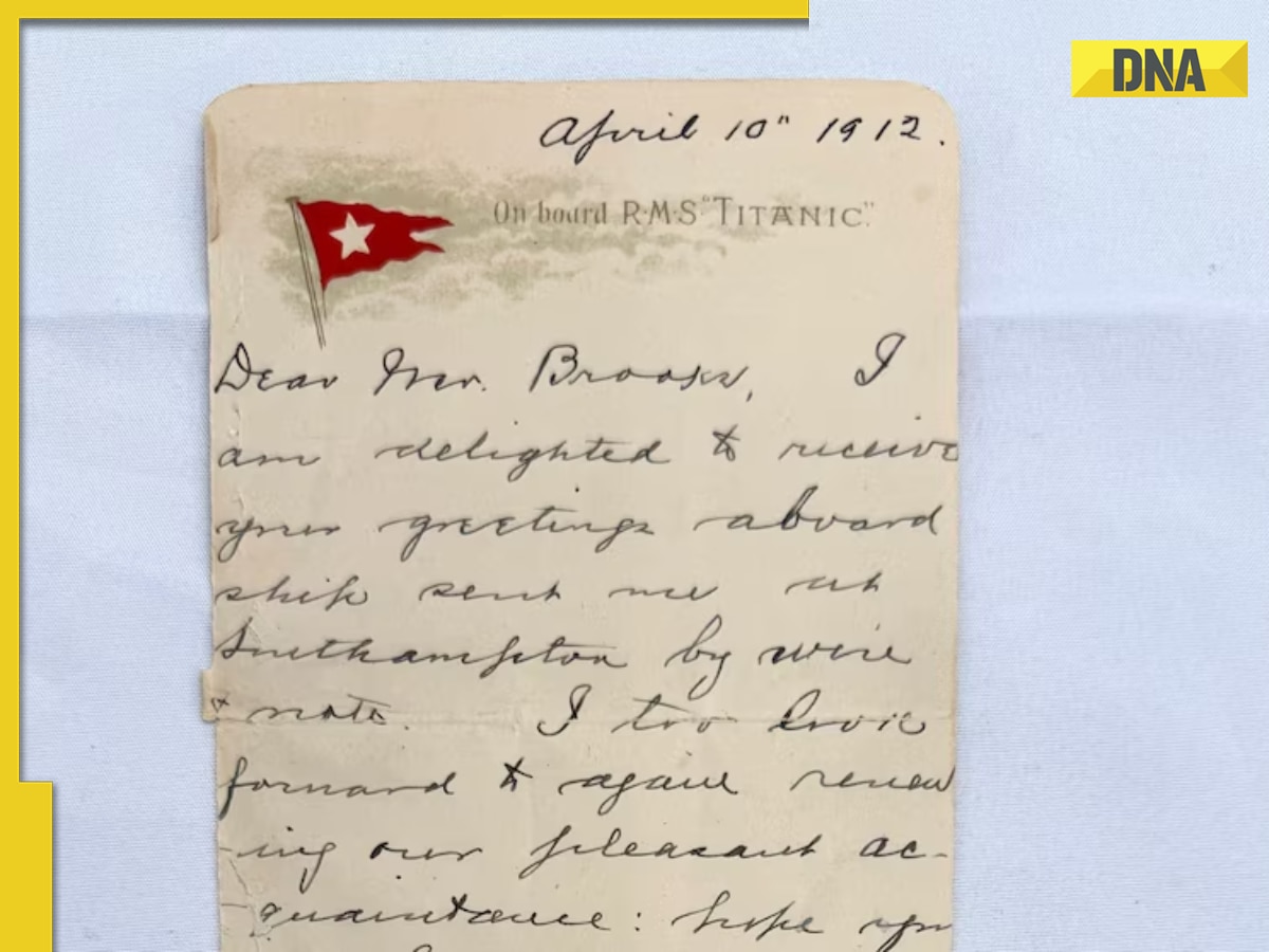 Letter written by passenger aboard Titanic sells for THIS whopping amount at auction in UK