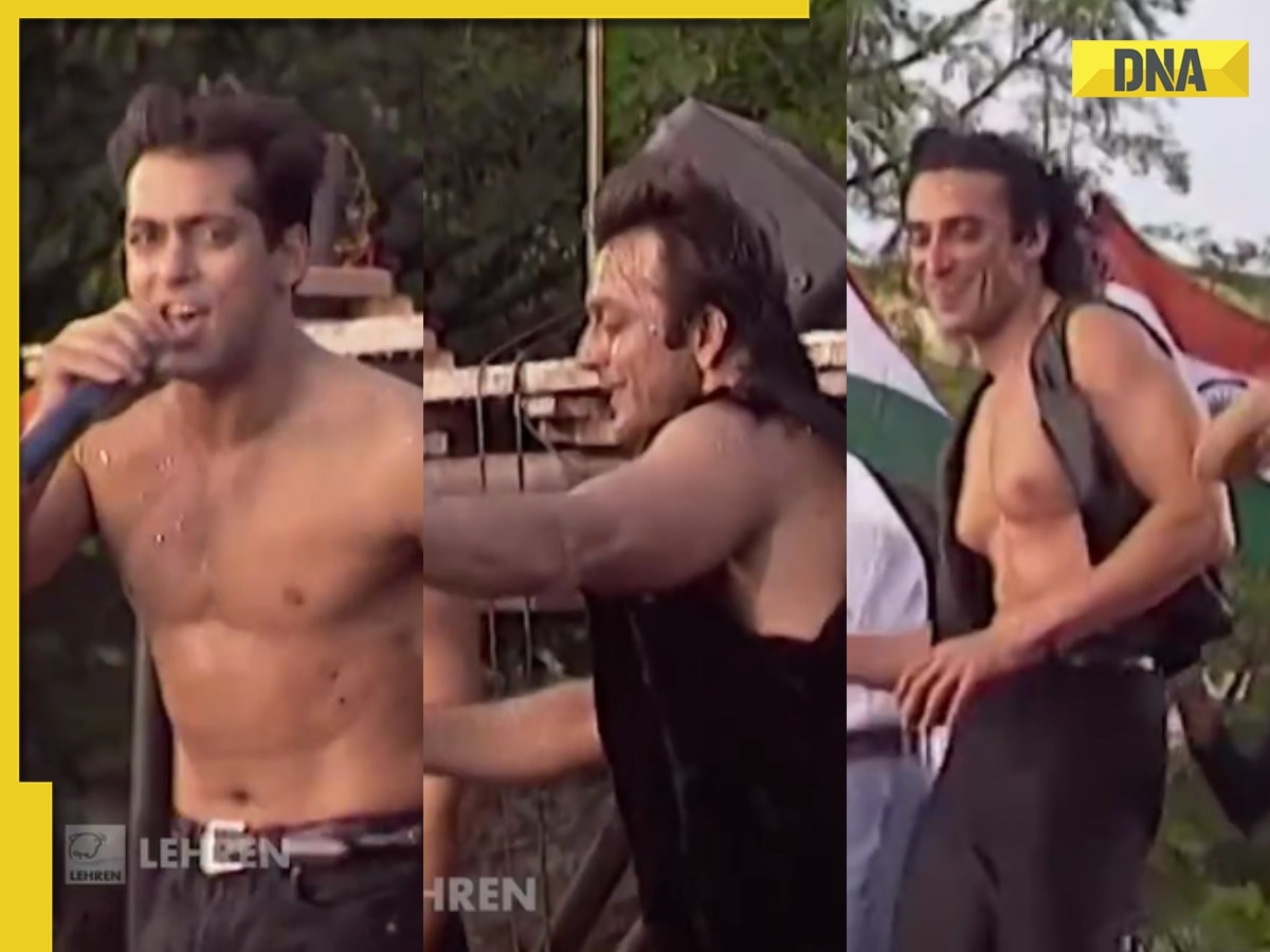 Viral video: Salman Khan, Sanjay Dutt, Shakti Kapoor, Rahul Dev sing, dance to Sabse Aage Honge Hindustani