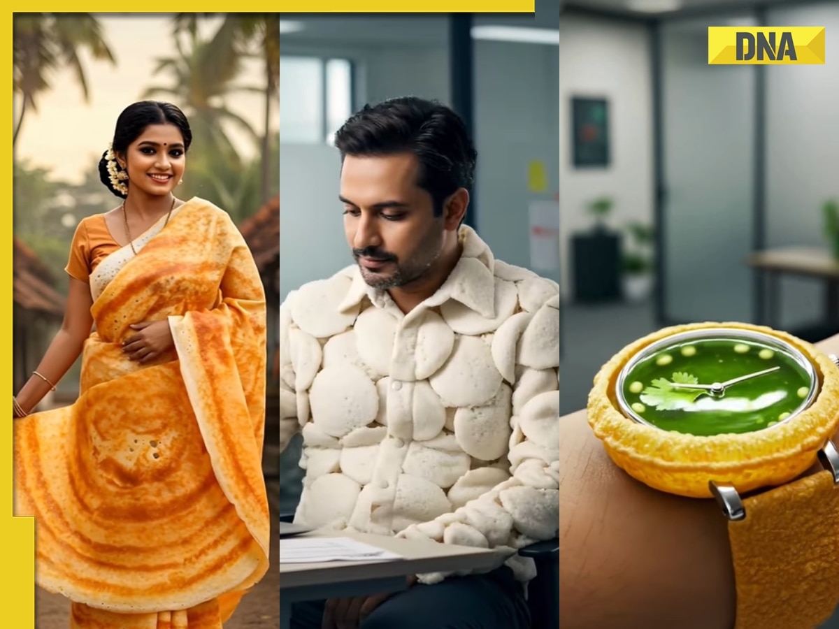 Viral video: From dosa saree, idli shirt to pani puri wrist watch, AI's food-inspired wearables take social media by storm, netizens say 'this is ultimate'