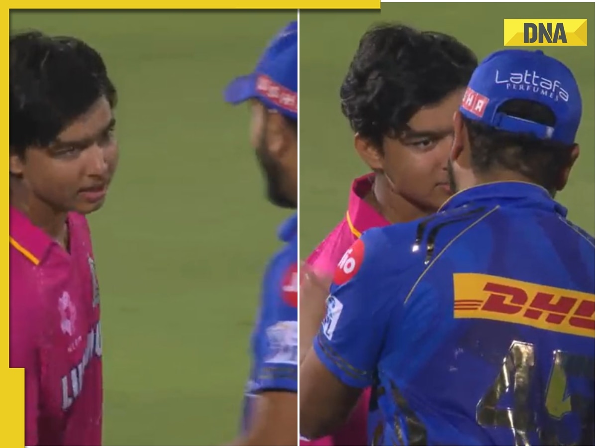Viral Video: Rohit Sharma's heartwarming gesture with Vaibhav Suryavanshi post RR vs MI match