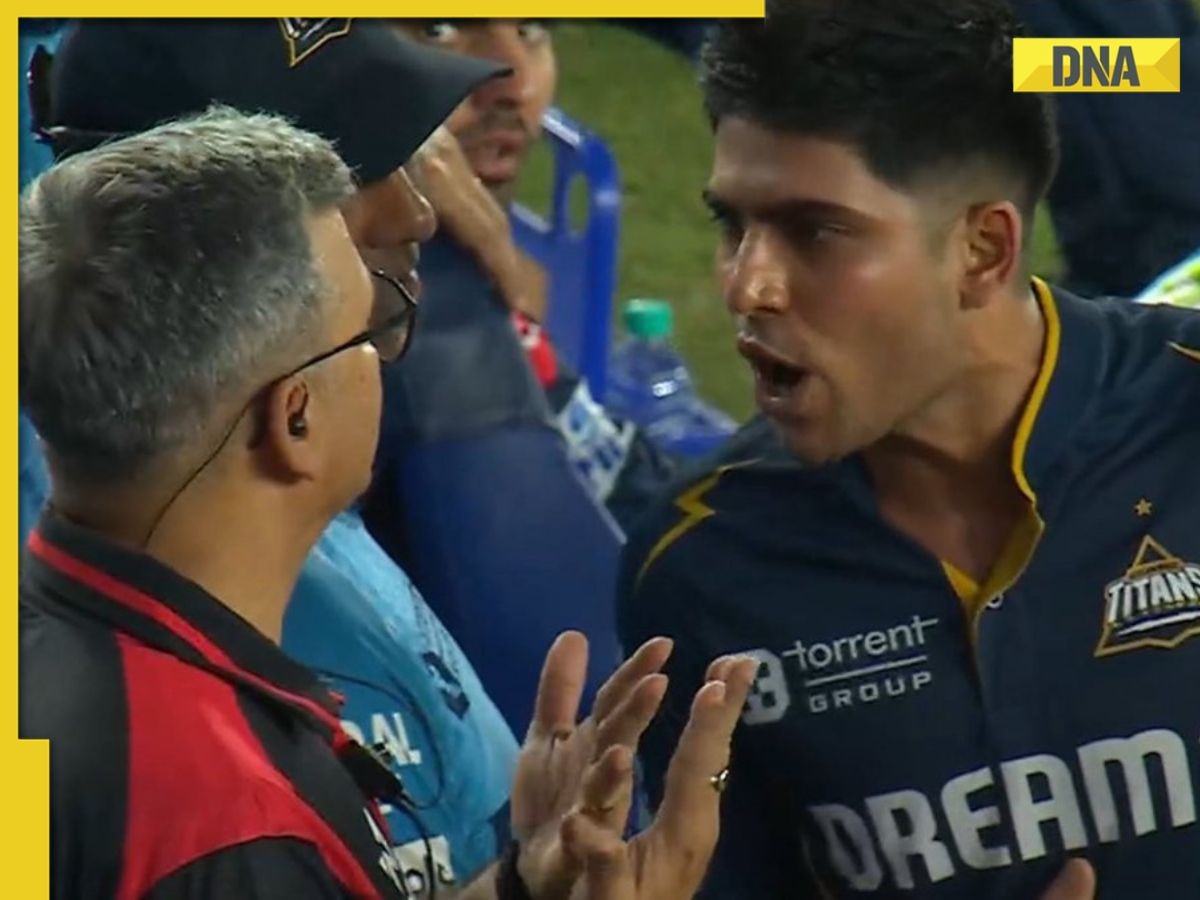 Watch: Furious Shubman Gill confronts umpire after controversial dismissal against Sunrisers Hyderabad